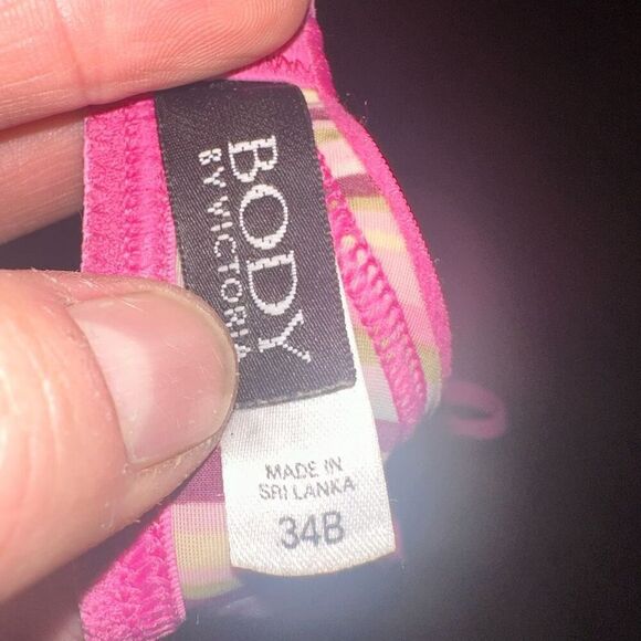 Victoria’s Secret Body pink striped 34B Demi bra - Picture 3 of 3